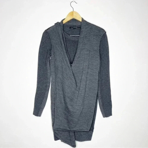 Allsaints Drina Dress Tunic Sweater Wool Size 4 - Picture 2 of 11